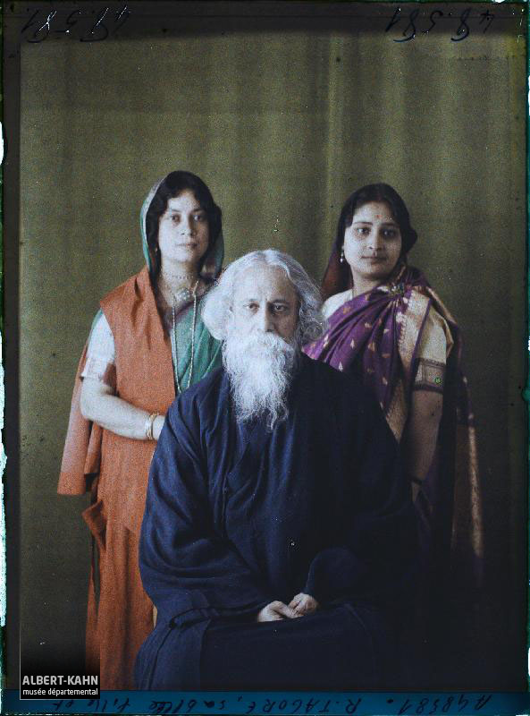 France, Boulogne, Rabindranâth Tagore - Mme Tagore - Mme ...